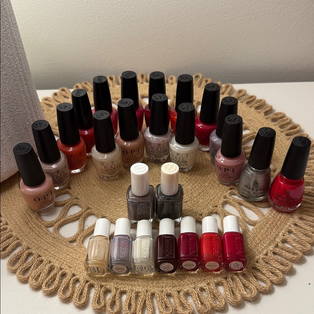 OPI, Essie, China Glaze Huge Nail Polish Lot - 26 Bottles